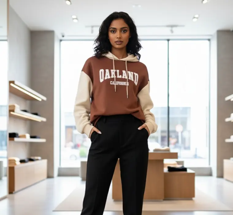 Women full sleeve fancy hoodie (Small)